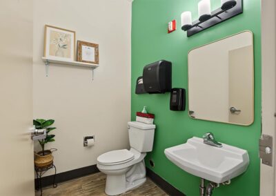 Clean and safe private bathrooms