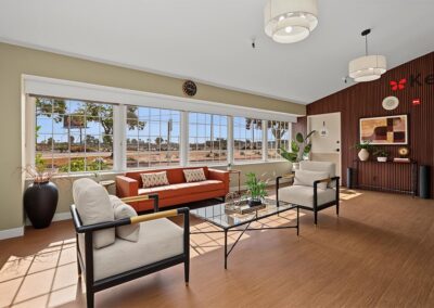 Kei-Ai South Bay receiving area with sofas